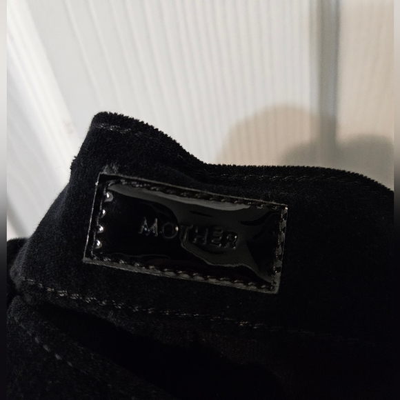 MOTHER THE VAMP MY LIFE AS A SNOW BUNNY BLACK VELVET JEANS - Picture 5 of 7